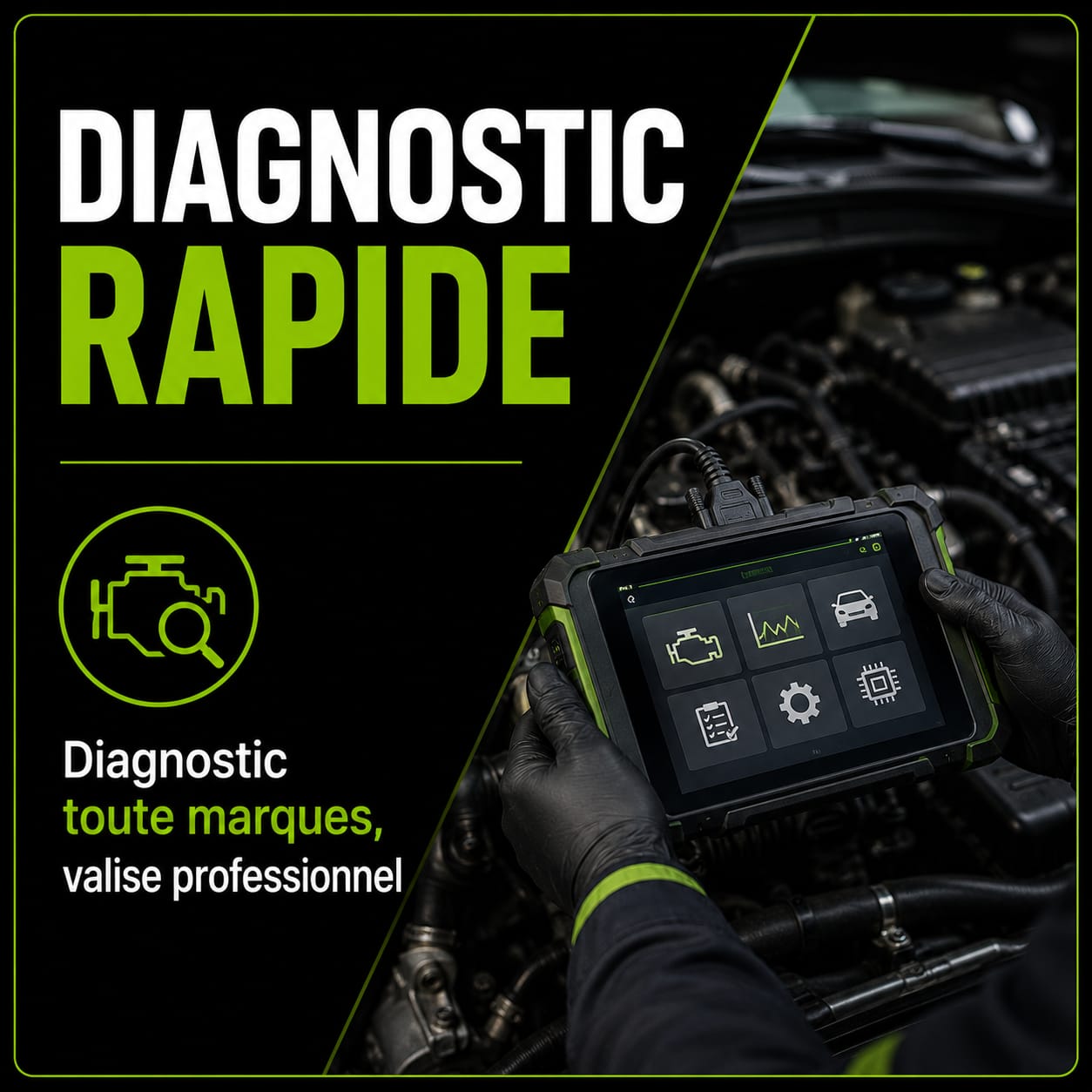 Diagnostic automobile rapide professionnel vérifié VroomJobs