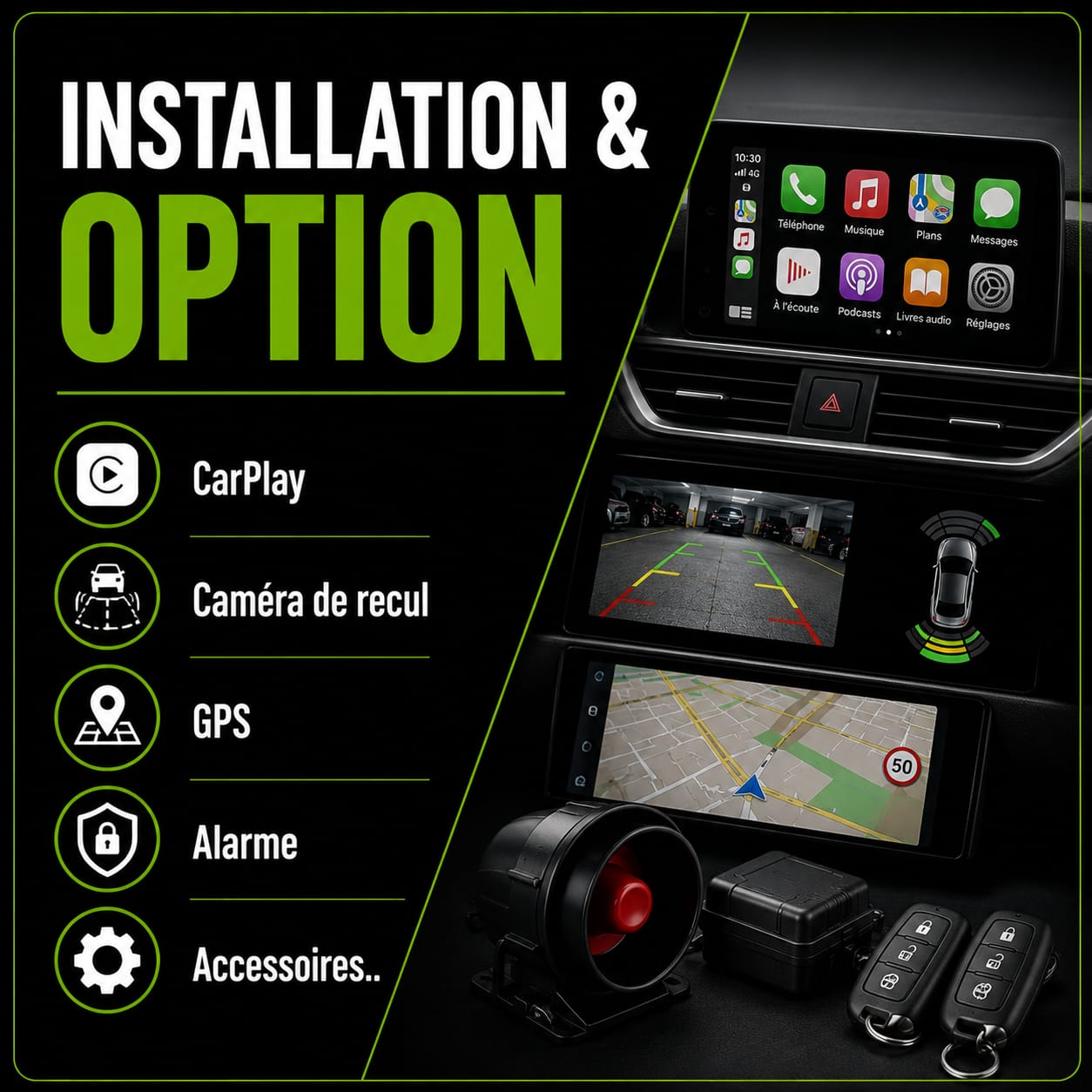 Installation options & Accessoires professionnel vérifié VroomJobs